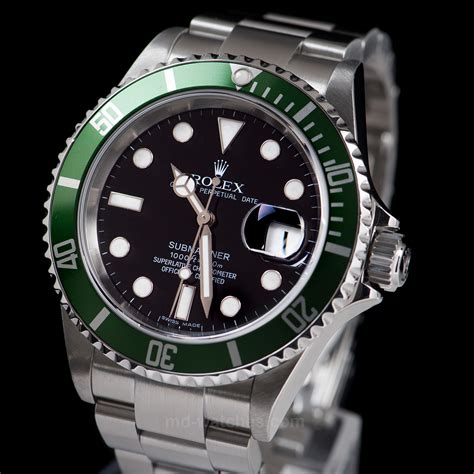 rolex submariner black and green|rolex submariner green price.